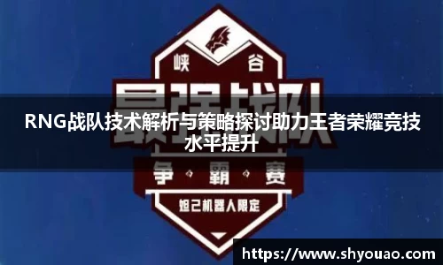 RNG战队技术解析与策略探讨助力王者荣耀竞技水平提升